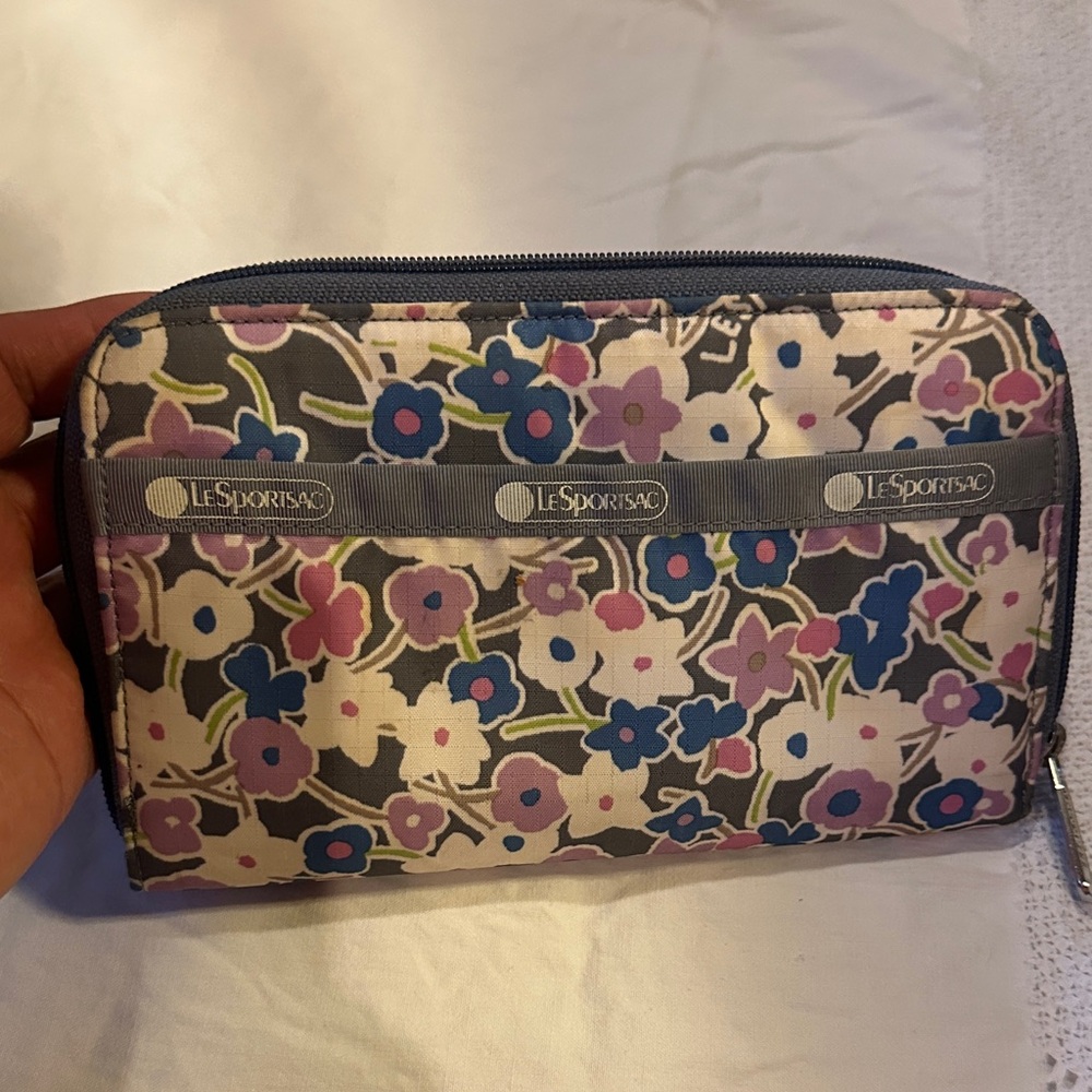 LeSportsac Multicolor Floral Zip Wallet
